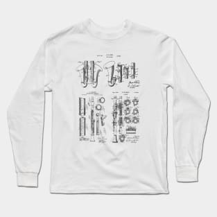 Clarinet Player Group of Patents Long Sleeve T-Shirt